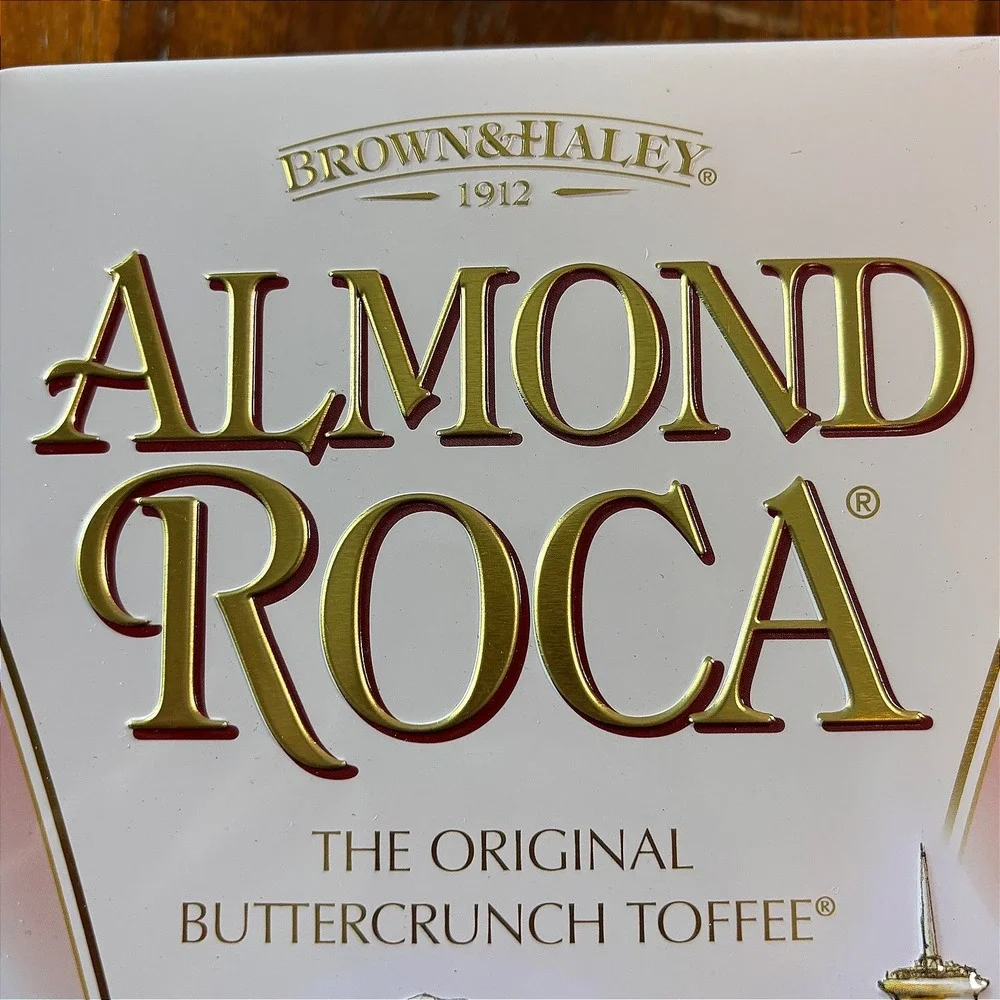 Brown and Haley Almond Roca Seattle Washington Landmark Collector Tin 10oz
